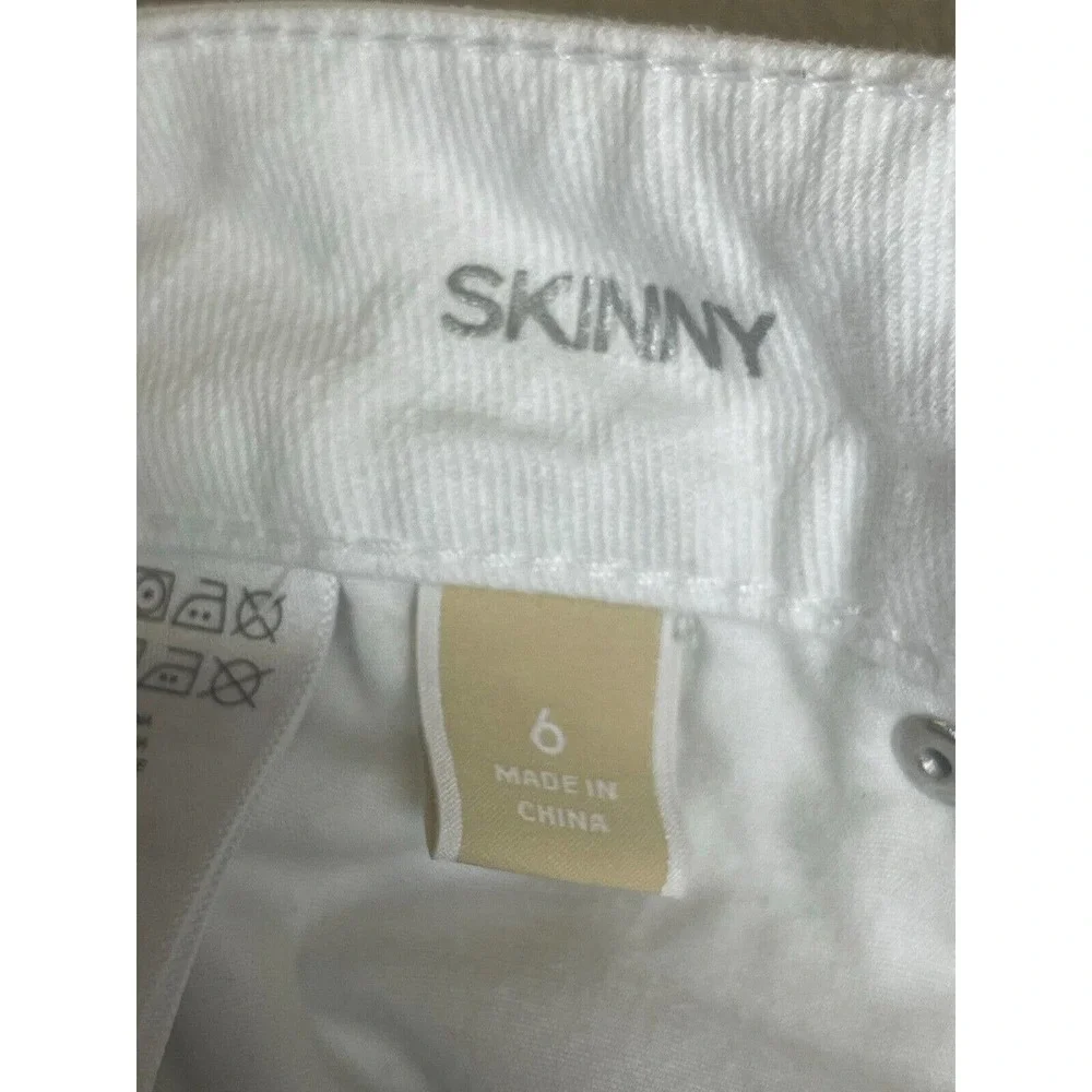 Michael Kors Skinny Jeans Womens‎ 6 Regular Fit White